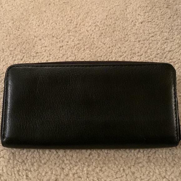 Michael Kors Black Pebble Leather Long Wallet - Like New - Picture 8 of 17